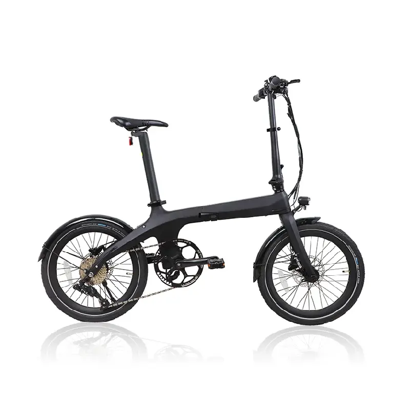 Ekonomik 20 inç süper hafif elektrikli şehir bisikleti 250W 36V F0lding e-bisiklet carb0n fiber bisiklet satılık