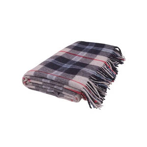 ผ้าห่มผ้าวูลสีกรมท่าผ้าทอลายสก๊อตนุ่มคุณภาพระดับพรีเมี่ยม - Product Image 1