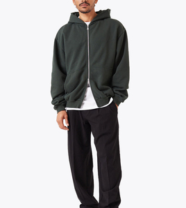 Sweat à capuche zippé pour homme, vêtements de sport décontractés, polaire doux, manches longues, chaud, streetwear d'extérieur, usage quotidien hivernal, confort, 100% coton - Product Image 6