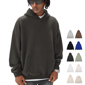 เสื้อมีฮู้ดผ้าคอตตอน100% สำหรับผู้ชายเสื้อมีฮู้ดสำหรับผู้ชายเสื้อผ้าแนวสตรีทแวร์ผ้าเฟรนช์เทอร์รี่ - Product Image 1