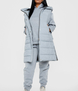 Veste matelassée anti-pluie pour femmes, capuchon résistant à l'eau, chaud et léger, vente en gros de marque privée - Product Image 4