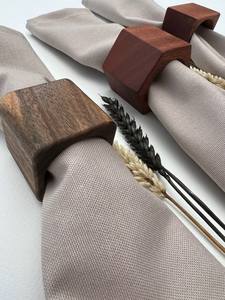 Porte-serviettes élégant en bois et résine noire, vaisselle polyvalente pour hôtels, cafés et usage quotidien, vente en gros en provenance d'Inde - Product Image 6