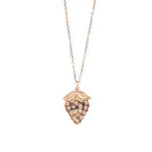 Collar de Plata de Ley 925 con Fresa y Engaste de Bisel, Regalo para Cualquier Ocasión - Product Image 4