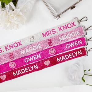 Ceinture à sangle perlée à la main pour sac à main coloré accessoire de remplacement de poignée de sac durable pour femmes et filles - Product Image 1