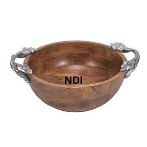 Frutero de tendencia superior hecho a mano de gran capacidad para servir alimentos y frutas, cuenco de latón, cuenco de cristal para platos de frutas, contenedor - Product Image 6