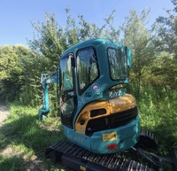 Mini-excavatrice sur chenilles Kubota U30 d'occasion de 3 tonnes pour l'agriculture, l'aménagement paysager et la construction
