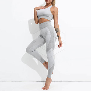 ชุดโยคะเอวสูงพร้อมสปอร์ตบราแบบรัดเอวสำหรับเล่นกีฬา - Product Image 6