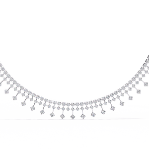 Fabulous 18K Gold Lab Grown Diamond <b>Necklace</b> for Ladies - Product Image 6