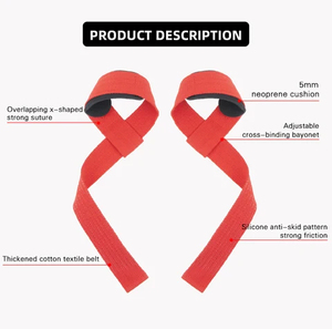 Sangle de poignet de musculation personnalisée de qualité supérieure avec anneau en D, réglable, durable, en matériau optimal, pour un maintien et un soutien optimal lors de la levée de poids - Product Image 6