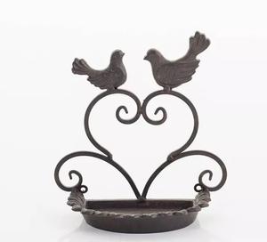 Alimentadores de aves vintage de Metal, alimentador de aves de hierro, jardineras naturales y rústicas, alimentador para pájaros pequeños - Product Image 5