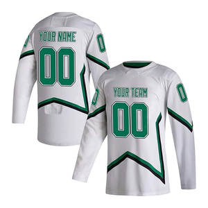 Maillot de hockey sur glace personnalisé de haute qualité, imprimé, 100 % polyester, séchage rapide, coupe ajustée, service OEM disponible - Product Image 2