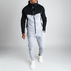 2025 chándal con logotipo personalizado, conjunto de chándal liso para hombre, 100% poliéster, calidad Premium, nuevo chándal Jogger de gran tamaño para Unisex - Product Image 1