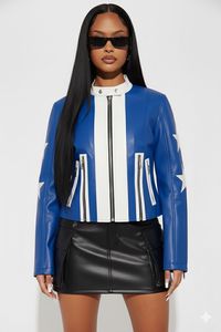 Zeta Phi Beta Chaquetas de cuero con capucha para mujer Invierno Impermeable Cierre de cremallera Patrón sólido Raw Eco-Friendly - Product Image 3