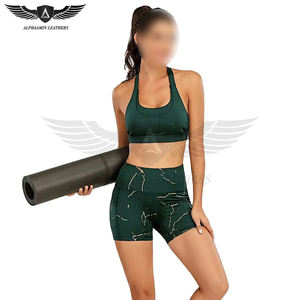 Pantalones cortos deportivos para mujer, cintura alta, tela elástica, ligeros, pantalones deportivos activos para gimnasio, correr y entrenar - Product Image 6