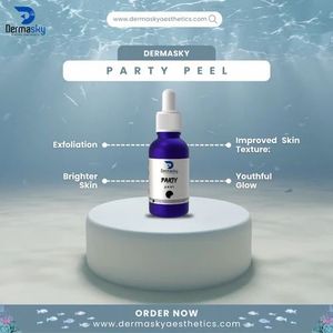 Dermasky Party Peel 30mL Auténtica Belleza Química Líquido Peeling para Blanqueamiento Instantáneo con Brillo 2025 Venta Caliente Todo Tipo de Piel - Product Image 2