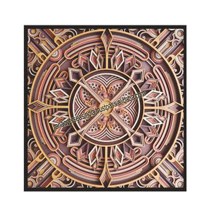 Panneau de décoration murale en bois gravé multicouche à motif scénique moderne de vente chaude pour hôtel ou décoration intérieure - Product Image 6