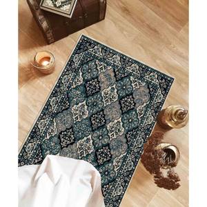 Blue Beige Prayer <b>Rug</b>: Spiritual Printed <b>Rug</b>, Machine Washable,Nonwoven <b>Thin</b> <b>Rug</b> - Product Image 5