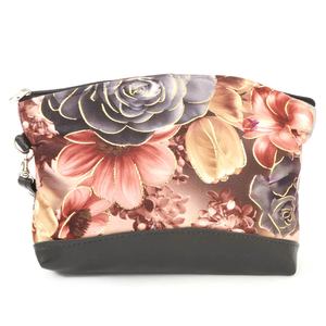 กระเป๋าพิมพ์ลายดอกไม้สำหรับผู้หญิง - สีดำ - Product Image 2