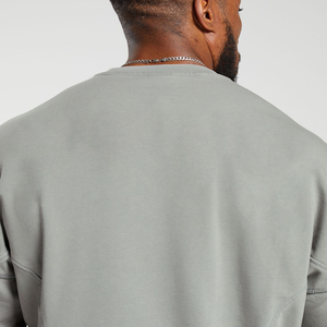 Wholesale High Quality <b>Plain</b> Blank Crew Neck Oversized <b>Sweatshirt</b> For Men New Design Breathable Men's <b>Sweatshirts</b> - Product Image 4