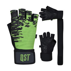 ถุงมือออกกำลังกายยกน้ำหนักออกกำลังกายกลางแจ้งครึ่งนิ้วระบายอากาศได้ดีป้องกันการลื่น - Product Image 1