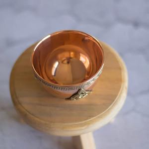 Indian copperware Traditional metal handicrafts Antique finish copper <b>bowl</b> Ethnic home decor <b>bowl</b> - Product Image 1