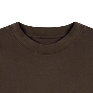 Camiseta de algodón personalizada de alta calidad unisex, camiseta estampada con cuello redondo para hombre, ropa de diseñador de algodón 100% en blanco - Product Image 3