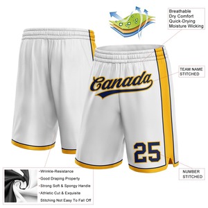 Pantalones cortos de baloncesto con logo bordado personalizado, malla gruesa de doble capa, pantalones deportivos atléticos para entrenamiento, conjunto personalizado. - Product Image 4