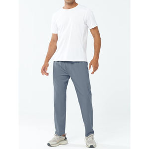 Pantalones de hombre Casual Work Plus Pantalones de hombre estampados impermeables Punto sólido Bolsillo medio Smart Casual Pantalones de uso al aire libre - Product Image 3