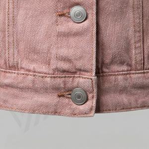 Offre Spéciale Veste en Jean pour Femme Classique Boutons Devant Col Revers Manches Longues Couleur Personnalisée Mode Casual Tendance - Product Image 5