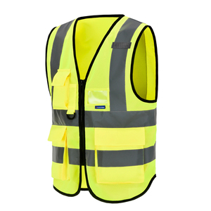Chaleco DE SEGURIDAD reflectante de alta visibilidad personalizado, ropa de trabajo de malla transpirable con logotipo de construcción, chaleco de alta visibilidad para hombres - Product Image 2