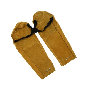 Mangas de soldadura de cuero personalizadas de calidad superior al por mayor, protectores de brazo de seguridad resistentes al calor OEM/ODM - Product Image 6