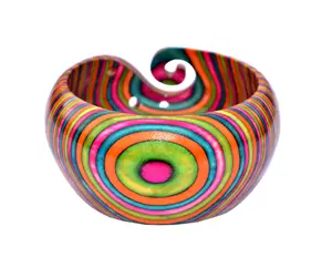 High quality wooden handmade classic design wooden bowl for knitting