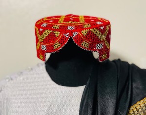 Mens Afghani Ethnic Vintage Traditional Formal <b>Cap</b> Handmade Lace Embroidered Islamic Headwear - Product Image 4