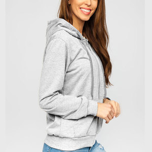 เสื้อสเวตเตอร์แบบสวมหัวแขนยาวผ้าคอตตอนระบายอากาศมีซิปสำหรับฤดูใบไม้ร่วงและฤดูหนาว - Product Image 2