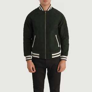 Chaqueta Wilvath Varsity de calidad superior para hombre, tipo de cierre, bolsillos con botones, chaqueta Letterman College Baseball Bomber Varsity - Product Image 1