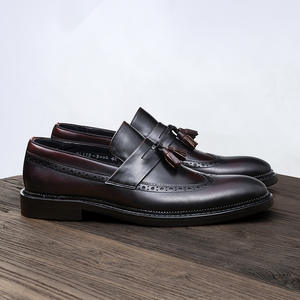 Zapatos Oxford de Cuero Vacuno de Primera Calidad con Tacón Acolchado y Diseño Antideslizante, Zapatos de Vestir para Caballeros - Product Image 2