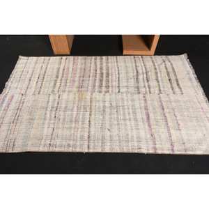 Alfombra moderna de lana blanca de 4,2x6,7 pies, diseño de retazos rectangulares turcos, respaldo de látex para sala de estar, decoración de pasillo, Alfombra de habitación de 10mm - Product Image 3