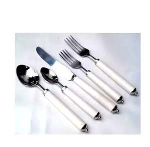 Cuillère à café en acier inoxydable de qualité supérieure, manche long, plaqué argent, finition miroir, écologique, moderne, de luxe, pour mariage - Product Image 4