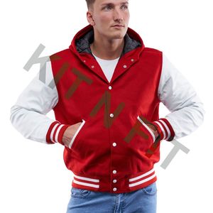 Chaquetas universitarias para hombre, último diseño, ropa de invierno informal lisa, chaquetas de béisbol con tamaño personalizado para hombre, chaqueta universitaria de alta calidad - Product Image 1