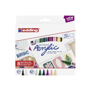 Estuche acrílico Start Easy Nordic 8er de Edding para marcadores de arte - Product Image 1