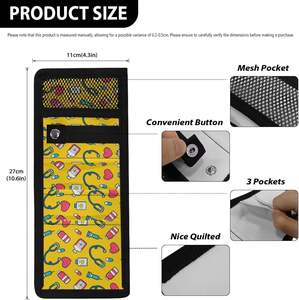 Protecteur de poche pour infirmière, organisateur de poche utilitaire pour infirmière avec poches, pochette d'organisation pour hôpital - Product Image 2