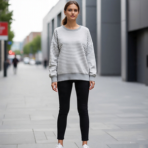 เสื้อสเวตเตอร์ผู้หญิงแขนยาวพิมพ์ลายซับลิเมชันสำหรับใส่วิ่งชุดกีฬา - Product Image 3