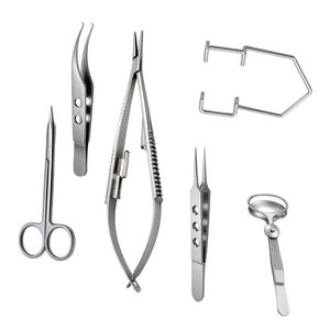 Ensemble d'instruments ophtalmiques en acier inoxydable, instruments chirurgicaux pour la chirurgie oculaire, qualité médicale, réutilisables, OEM, vente en gros, export - Product Image 2