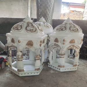 Elegante Mandap dorado personalizado con detalles tallados para ceremonias de boda Hecho por un fabricante de confianza para suministro global - Product Image 1