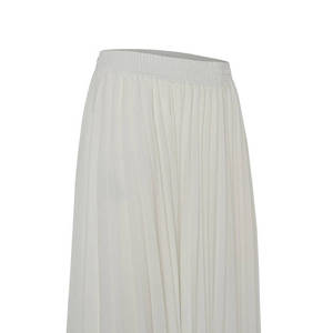 Chiffon Pleated <b>Skirt</b> with <b>Elasticated</b> Waist-Soft Flared Wrap Style - Product Image 2