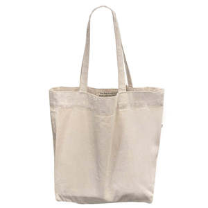 <b>Large</b> Eco-Friendly Recycled <b>Canvas</b> Grocery <b>Bag</b> Washed Relaxed with Letter Pattern Reusable Beach <b>Bag</b> for Advertising Shopping - Product Image 1