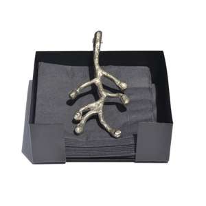 Porte-serviettes de luxe Portable écologique porte-mouchoirs en marbre blanc présentoir de serviettes avec bouchon de poids en feuille d'or coulé sur le dessus - Product Image 5