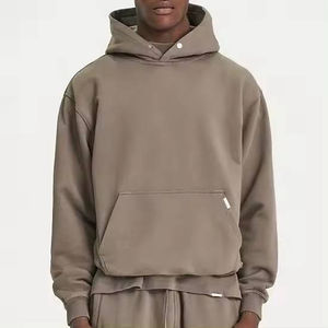 Sweats à capuche épais personnalisés pour hommes Logo Sweats à capuche surdimensionnés Unisexe personnalisés poids lourd épais Sweat à capuche brodé OEM - Product Image 1