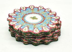 Customized Color Beaded <b>Table</b> <b>Coaster</b> Bulk Supplier and Manufacture by Refratex India Made in India for Best Quality and Low Pri - Product Image 3