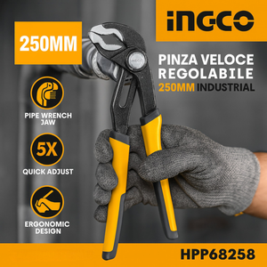 Thép không gỉ 250mm Kìm điều chỉnh với mở nhanh chóng và xử lý ergonomic - Product Image 5